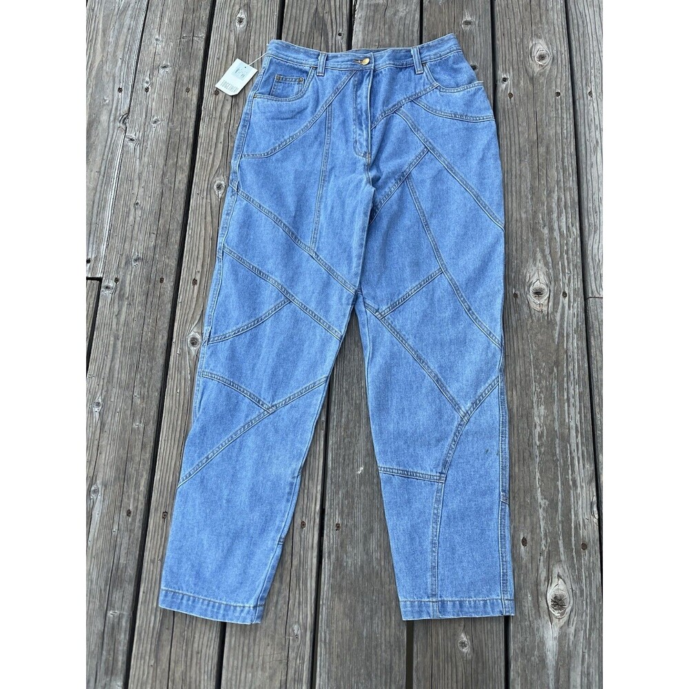 NWT! Vintage Together! Women’s Missy 14 High Waisted Patchwork Seam Jeans